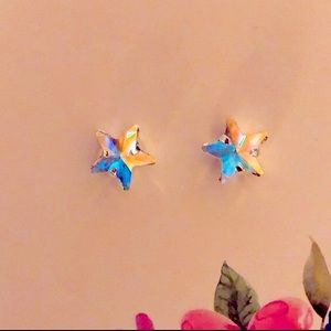 Star Aurora Borealis Crystal Earrings